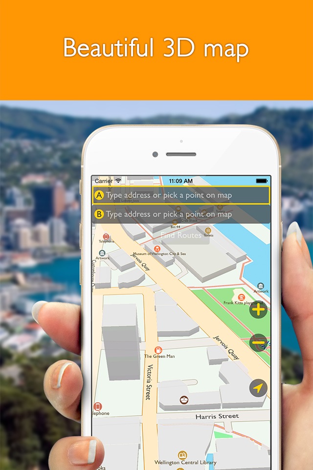 Wellington offline map with public transport route planner for my journey screenshot 3