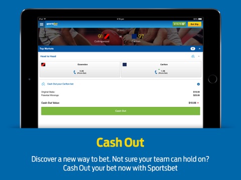 Sportsbet for iPad screenshot 2