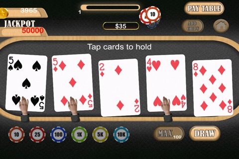 Fabulous Casino City Poker Blast - New video card betting game screenshot 2