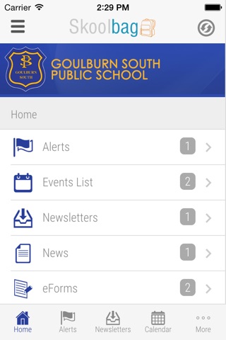 Goulburn South Public School - Skoolbag screenshot 2
