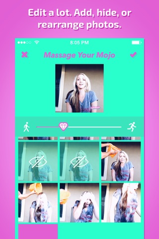 GiFmojo - Automatically turn the photos in your camera roll into funny animated gifs and videos screenshot 3