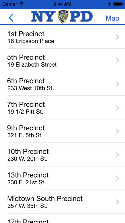 NYPD Precincts