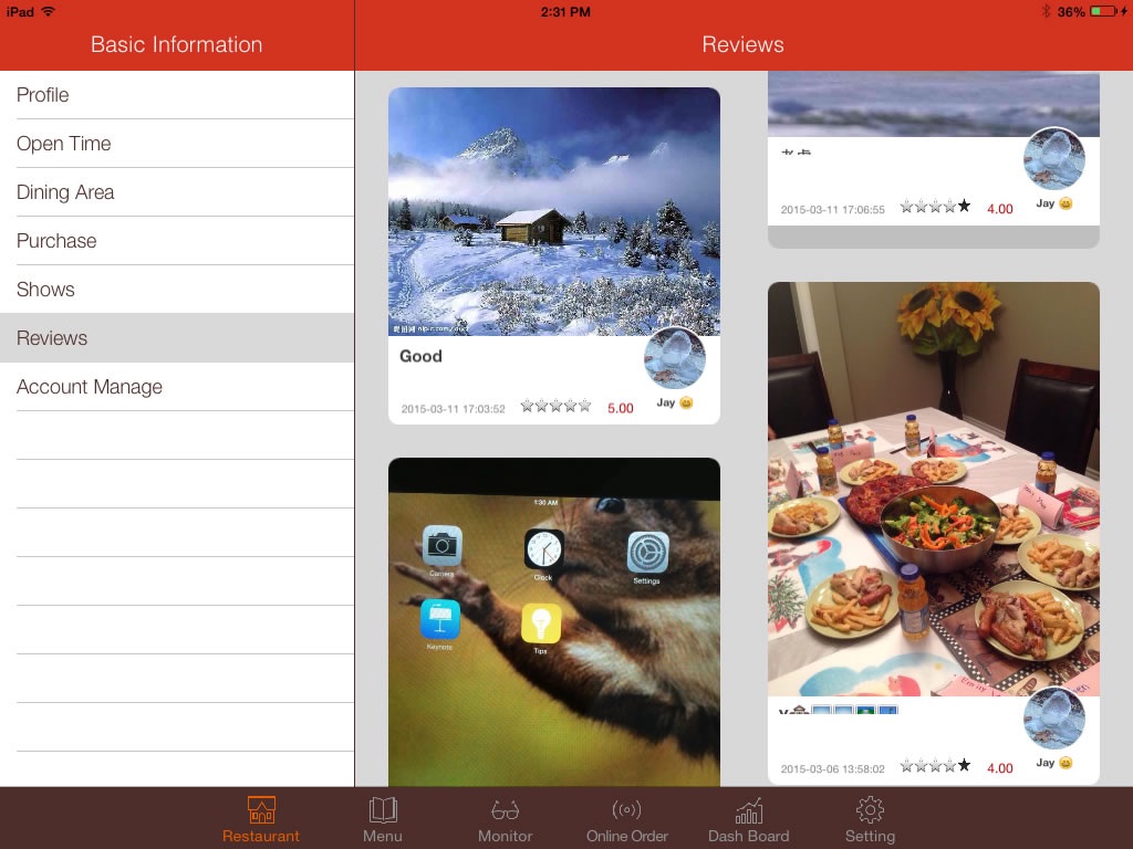 Just Dine Manager screenshot 3