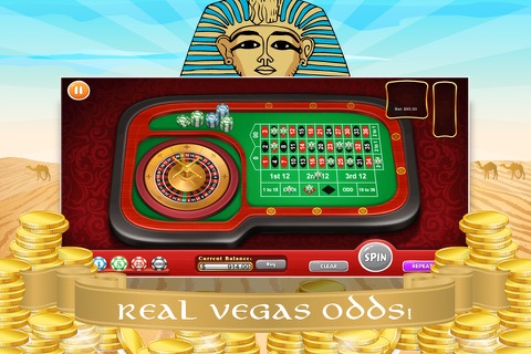 Pharaoh Roulette FREE - Online Vegas Casino-style Deluxe Board screenshot 2