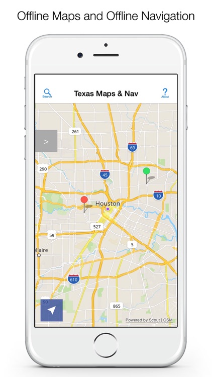 Texas Offline Maps and Offline Navigation screenshot-0