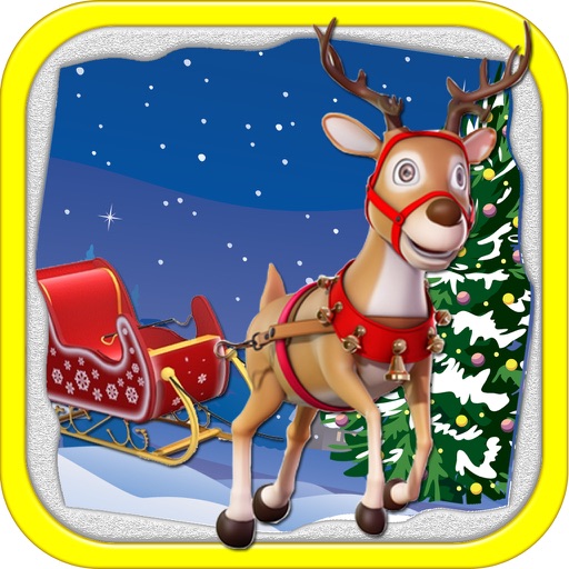 Airborne Reindeer Christmas Swinging Adventure : Swing Through Frozen Skyscraper Trees FREE icon