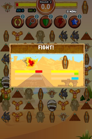 Pharaoh Treasure Battle : Match three puzzle in multi player mode screenshot 2