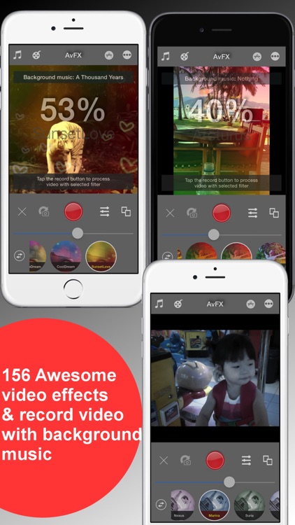AvFX - awesome video effect, editor & background music edit for Instagram, Facebook, Youtube, Vine