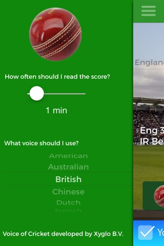 Voice of Cricket - audio cricket commentary on the go screenshot 2