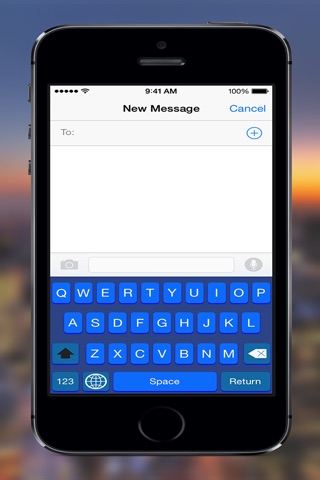 Color Keyboard - Blue Keyboard Skin ( Custom Keyboard System Wide For All Your Apps) screenshot 4