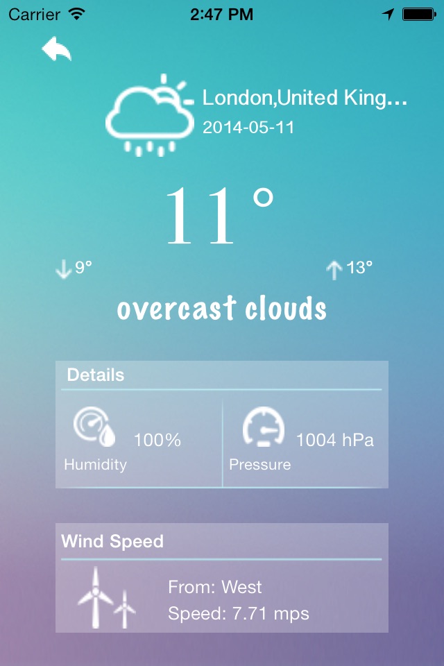 Excel Weather Forecast screenshot 2