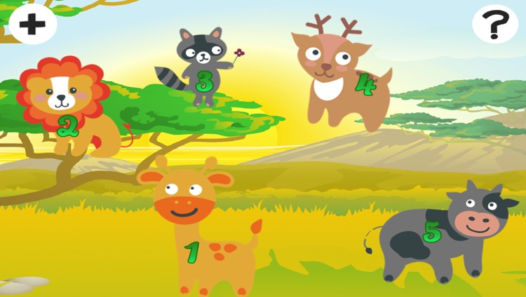 Around the World Game: Play and Learn shapes for Children with Animals