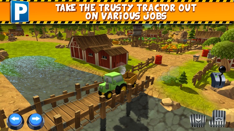 Farm Truck Car Parking Simulator - Real Tractor Driving Test Sim Racing Games