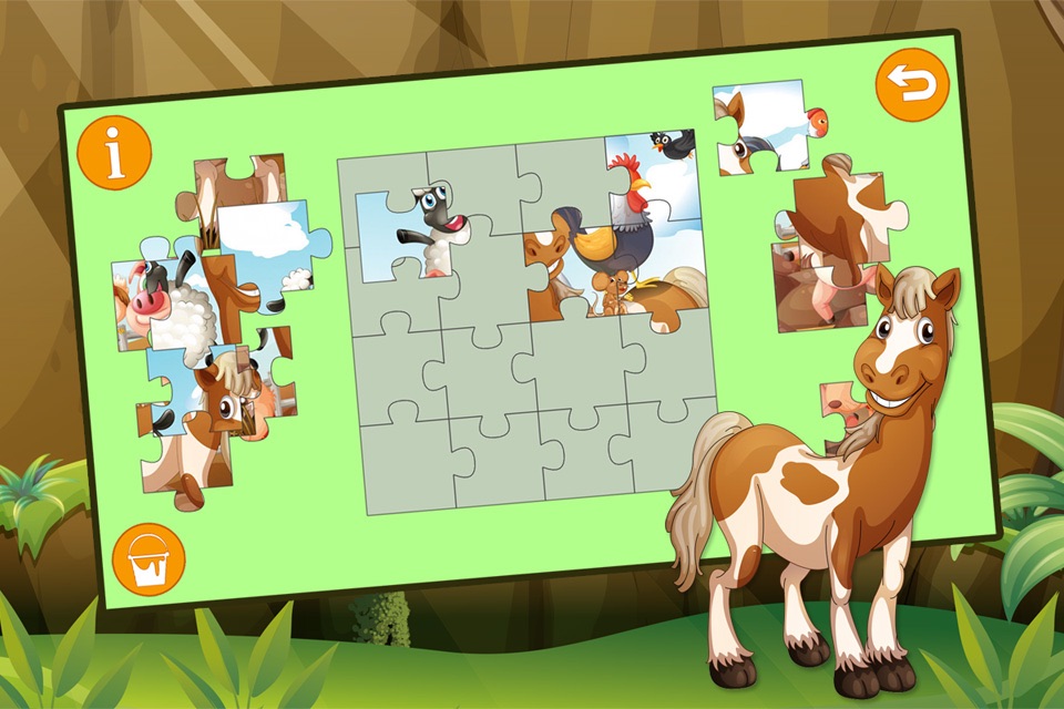 Kids Jigsaw Puzzle Horses - Free screenshot 4