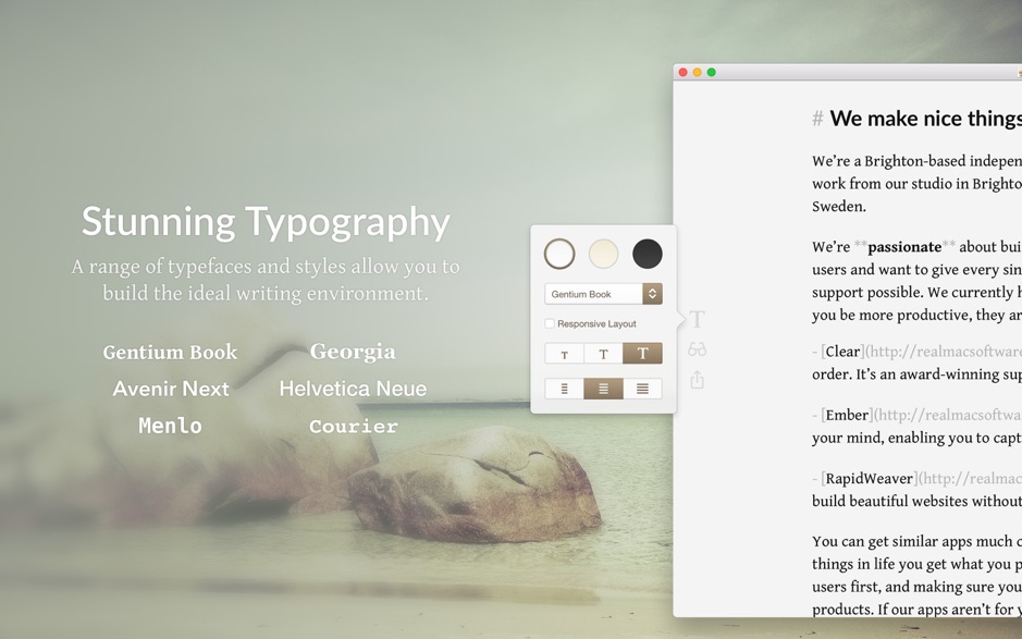 Focused 3.2 Mac 破解版 - 令人惊叹的MarkDown写作应用工具