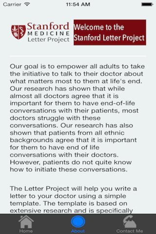 Stanford Letter Project screenshot 2