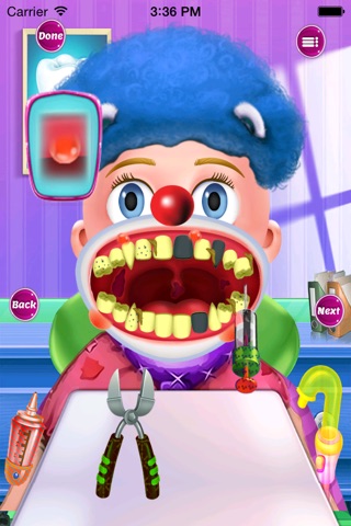 Clown Dentist Dental games screenshot 2