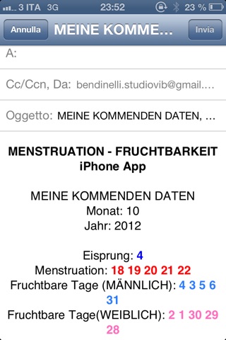 Menstruation & Fertility - Lte screenshot 3