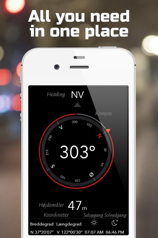 Heading | Compass, Altimeter, Barometer, Location, Sunrise & Sunset screenshot 4