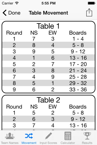 Duplicate Bridge Scoring screenshot 2