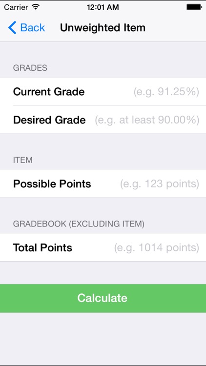 Grades (Grade Calculator)