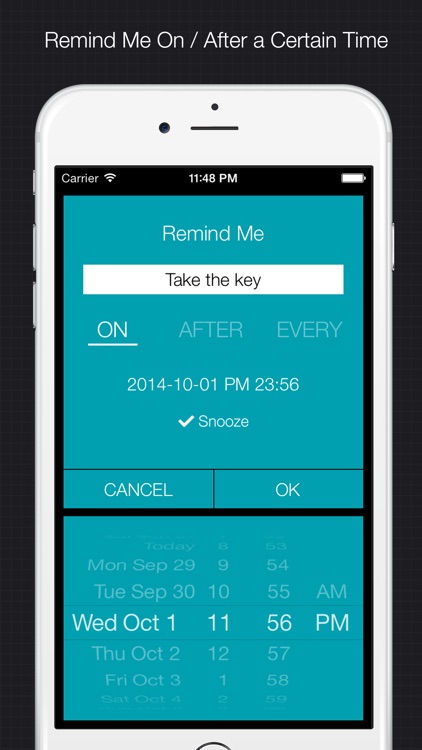 XReminder - simple & quick reminder to set alarm for important things screenshot-3