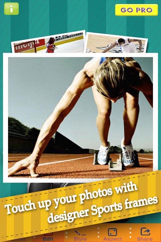 Action Sports Photo Frame and Collage Editor - Combine your Athletic Pictures Pro App screenshot 2