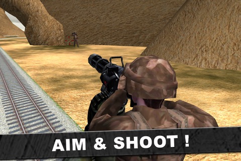 Army Train Gunship Simulator 3d screenshot 4