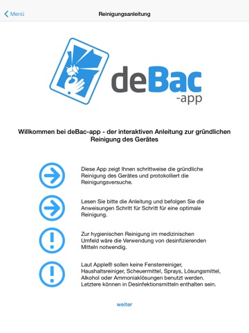 deBac-app screenshot 2