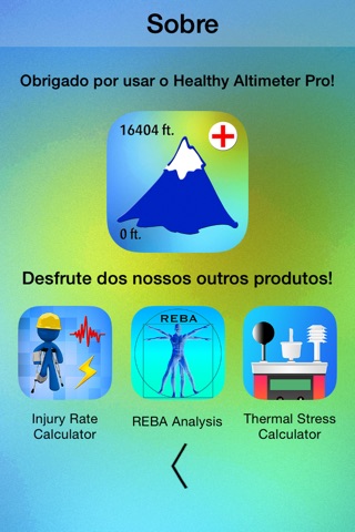 Healthy Altimeter Pro - Discover the physiological effects of the altitude in your body! screenshot 3