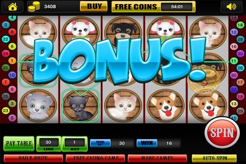 AAA Lucky Pet Vacation Slots Party - Win Top Jackpots Casino Pro screenshot 4