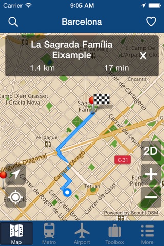 Barcelona Offline Map - City Metro Airport and Travel Plan screenshot 2