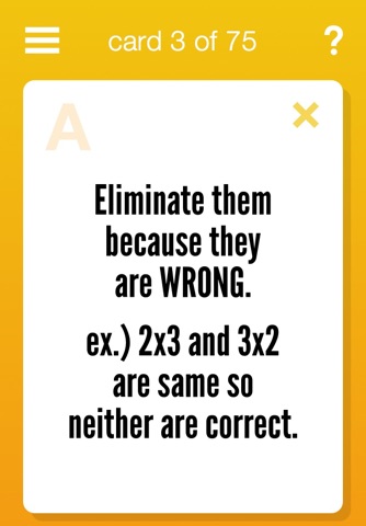 FreducatorXL   ACT Test Prep, math and English vocabulary flashcards, the best proven test prep for ACT Test skills. Practice ACT Test skills with test tricks and coach tips. Up your score with insight into ACT questions & tips on ACT answers screenshot 3