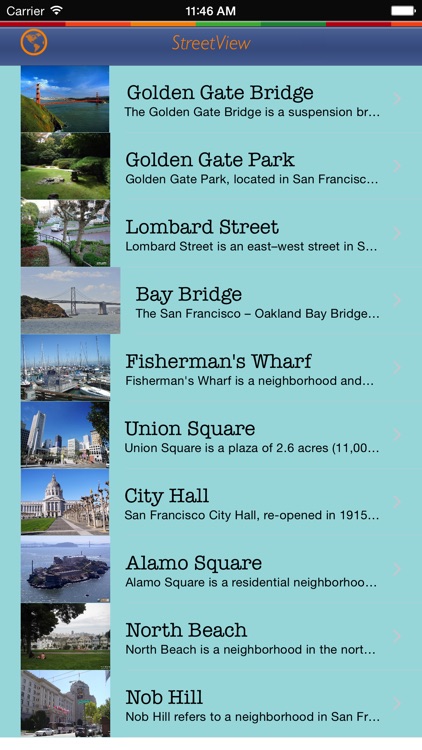 San Francisco Tour Guide: Best Offline Maps with StreetView and Emergency Help Info screenshot-3