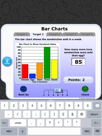 Numeracy Warm Up - Bar Charts screenshot 2