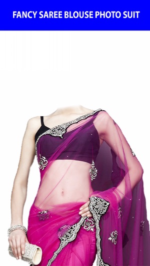 Fancy Saree Blouse Photo Suit(圖5)-速報App