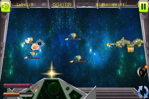 Alien Spaceship Attack - Zero Gravity Wars Laser Cannon Space Battlefront Game screenshot 4