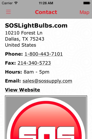 SOSLightBulbs.com screenshot 3