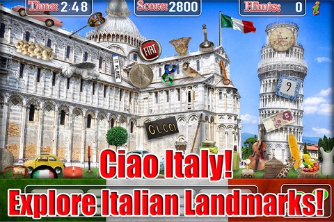 Italy Adventure Find Objects - Hidden Object Time & Spot Difference Puzzle Games screenshot 2