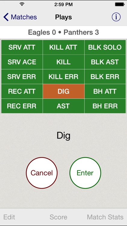 Stat Tap Volleyball