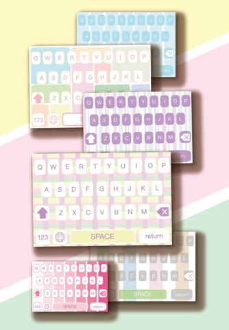 Pastel Color Keyboard Pro - typing cool colorful background app screenshot 4