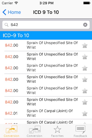 ICD-9 to ICD-10 Converter screenshot 3