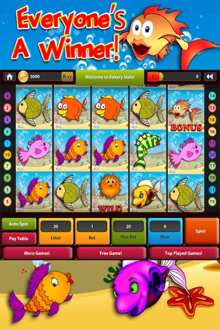 Aquarium Slots Bonanza - 777 New Casino Gambling Game With Big Win in Las Vegas City LT XP Free screenshot 2