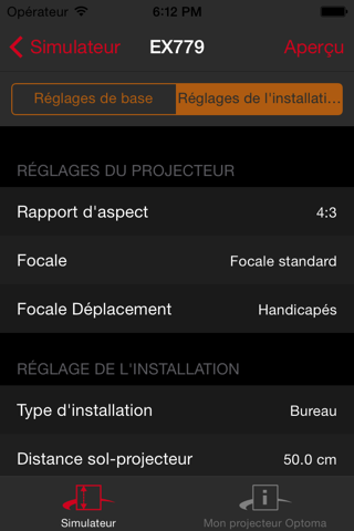 Optoma Projection Simulator screenshot 3