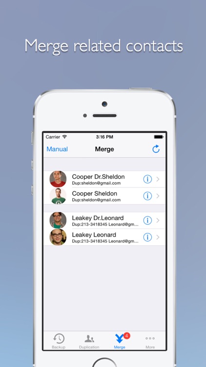 Remove duplicate contacts  -- Support backup and merge now! screenshot-2