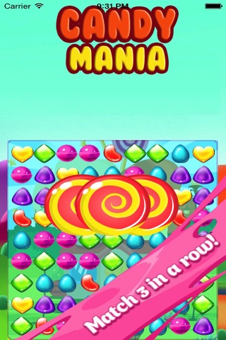 Candy Mania Blitz HD - Addictive Match 3 Puzzle game for kids and girls. screenshot 2