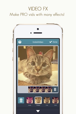 InstaVideo Plus - Add Sticker, frame, effects and background music to your videos recorder screenshot 3