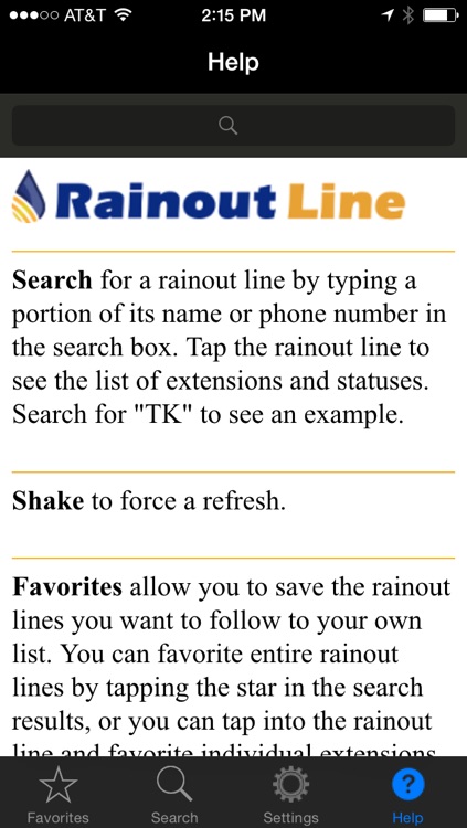 RainoutLine.com screenshot-3