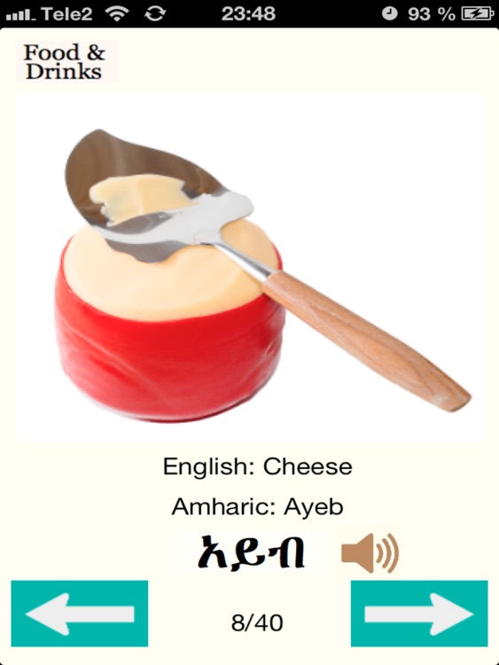 Amharic Words for Food Audio screenshot-4