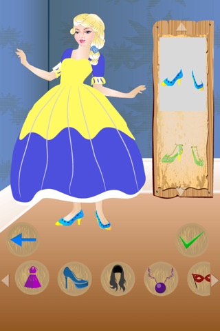 Cinderella Dress up and Puzzle screenshot 2